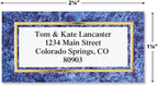 Granite & Gold Foil Border Return Address Labels - Image 2