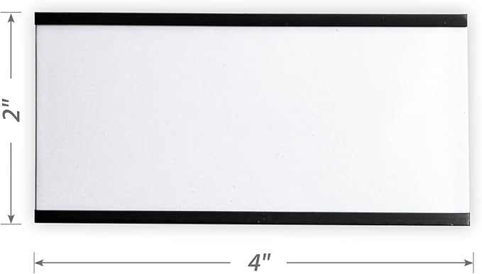 SmartSign Magnetic 'C' Channel Label Holders | 2" x 4" - Image 3