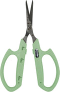 Saboten Stainless Steel Straight Blade Trimming Scissors Green PT-12 160mm by DL+Wholesale