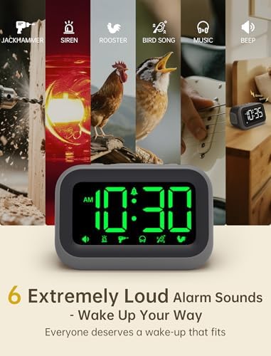 acedeck super loud alarm clock: 115db wake-up power, view 9