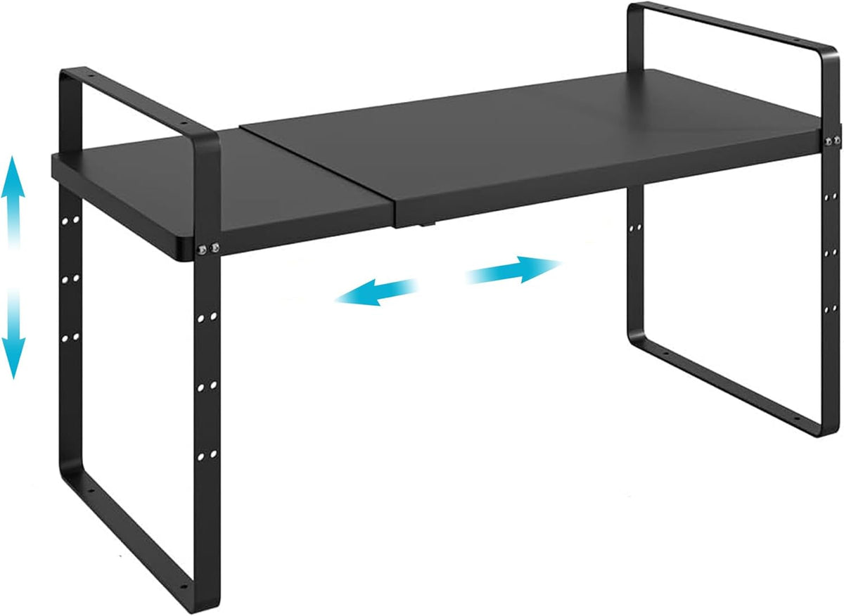 iPEGTOP Expandable Cabinet Storage Shelf Organizer Rack, Heavy Duty Cupboard ...