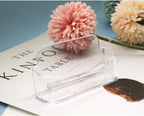 Qizpcer 8 Pack Plastic Business Card Holder - Image 6