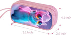 HiGaits Pencil Case for Boys, Durable Pen Box Pink Cat - Image 2