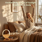 vivilumens alarm clock with sound machine & sunrise, close-up detail
