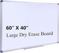 60" x 40" Magnetic Dry Erase Whiteboard by DexBoard