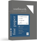 southworth 8.5" x 11" business paper, 20 lbs. shown in use