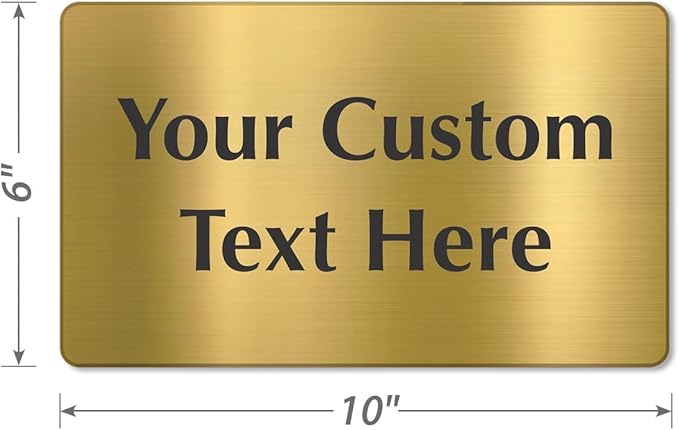 SmartSign Custom Brass Sign - Image 4