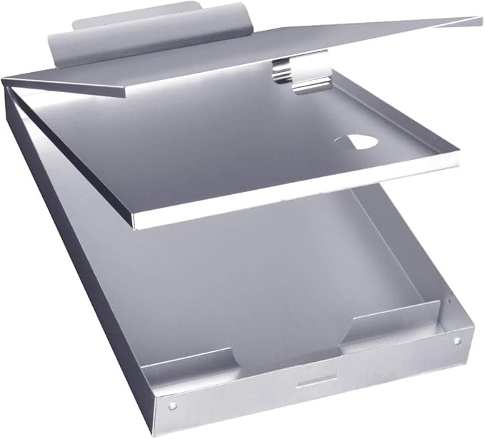 Sunnyclip Metal Clipboard with Storage, Aluminum Three-Tier Box Clipboards by AiqooOfficeProduct