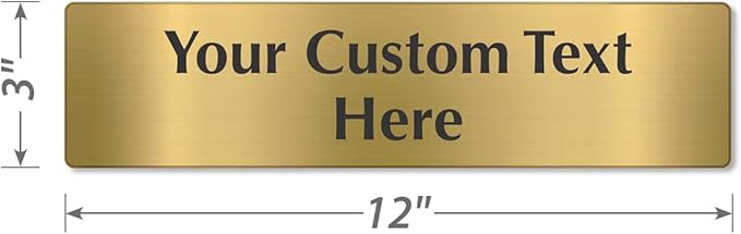 SmartSign Custom Brass Sign - Image 5