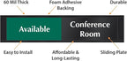 SmartSign Conference Room Door Sign Meeting In Progress/Available Door Slider - Image 4