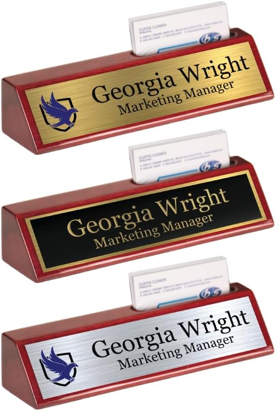 Custom Desk Wedge Name Plate - Image 2