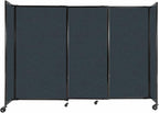 Versare Straightwall Sliding Portable Wall Partition | Freestanding Office by VERSARE