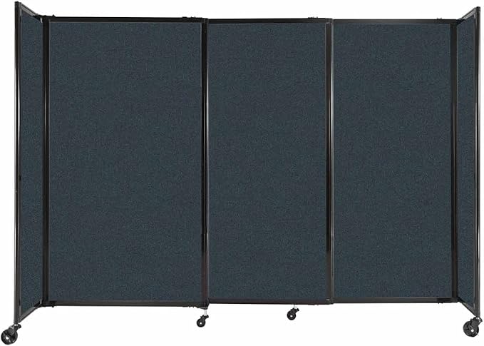 Versare Straightwall Sliding Portable Wall Partition | Freestanding Office by VERSARE