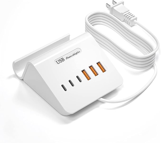 VHBW USB Charging Station, 6 Port 3USB-A and 3USB-C Charging Station by VHBW