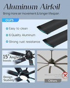 60 inch smart outdoor ceiling fan with light,6, close-up detail