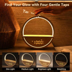 vivilumens alarm clock with sound machine & sunrise on a desk or shelf