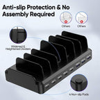 300W Charging Station for Multiple Devices, 8 Port Multi USB C Fast Charger - Image 4