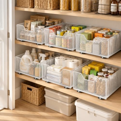 2 Pack Pull out Cabinet Organizer,Slide out Pantry Shelves Drawer Storage