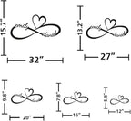 Personalized Valentines Day Metal Wall Sign, Custom Infinity Heart Love Couple - Image 4