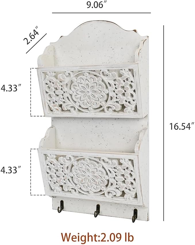 Chadechimo Rustic Key and Mail Holder - Image 2
