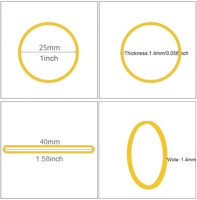 Rubber Bands Size#10 Elastic Rubber Band Multicolor 750pcs small Rubber Bands - Image 2