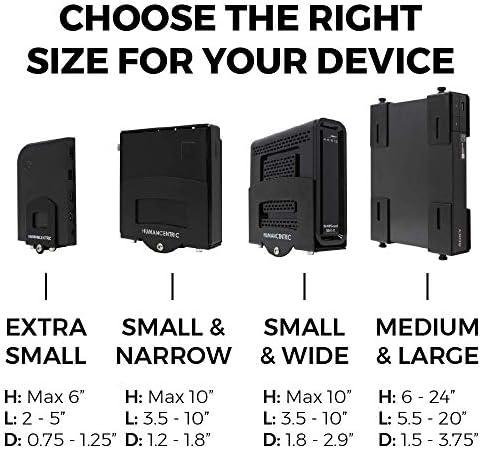 HumanCentric Adjustable Device Wall Mount, Cable Box & Modem Bracket