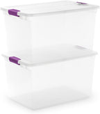 Sterilite 18-Pack 66 Quart Clearview Latch Box, Stackable Organizer Bins - Image 9