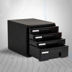 File Cabinet Flat File Cabinet High Transparent Resin Drawer Layer Data Storage Box Office Supplies Desktop Cabinet,