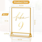 PPH-Sisy Acrylic Sign Holder 8.5x11 Clear Acrylic Frames Display Stand Double - Image 2