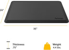 Fellowes Anti-Fatigue Wellness Mat (8707002), Black