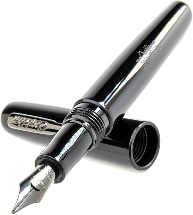 Conklin All American Fountain Pen in Black – Medium Nib, Timeless Design & by Conklin