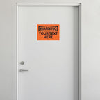 Custom OSHA Style Warning Sign 10" x 14" Adhesive Vinyl Sign, Customizable - Image 3