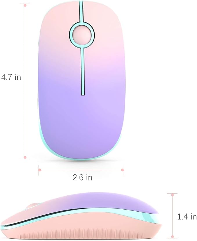 VssoPlor Wireless Mouse, 2.4G Slim Portable Computer Mice - Image 5