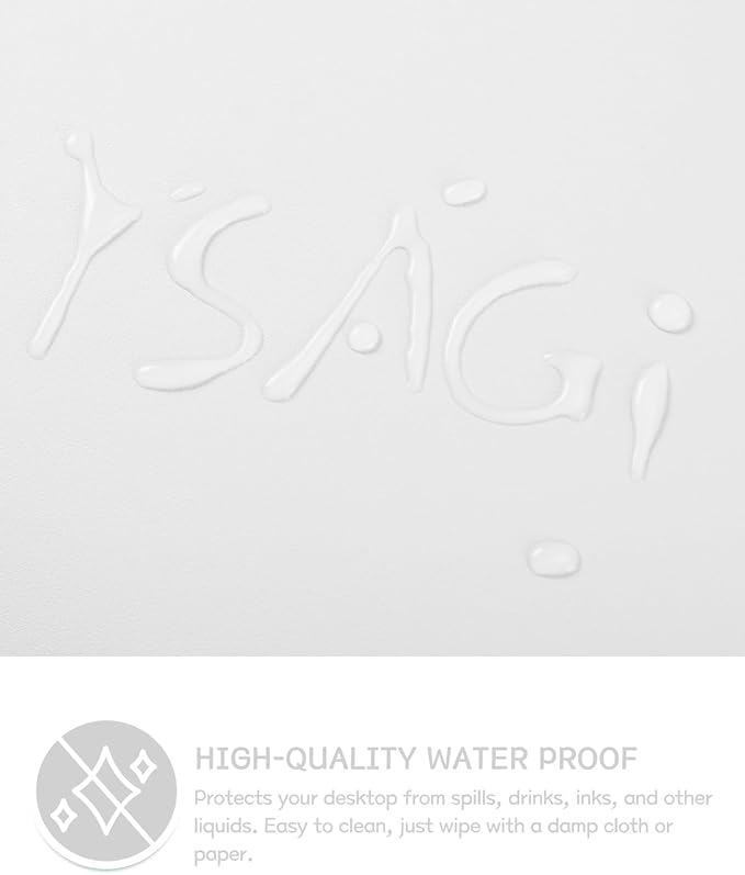 YSAGi Non-Slip Leather Desk Pad L Size, Waterproof Laptop Computer Desk - Image 4