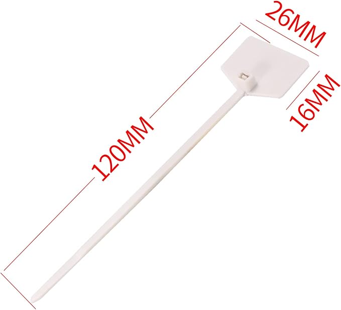Waterproof Shipping Tags, Self Locking Nylon Writable Marker Ties Luggage - Image 2