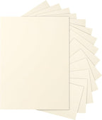 Silunkia 40 Sheets Cream Cardstock 8.5 x 11 Off White Paper, 200gsm/75lb Ivory by Silunkia