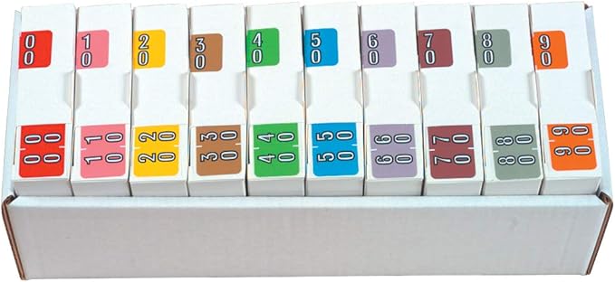 Doctor Stuff - File Folder Labels, Terminal Digit Filing, Consecutive Double by DoctorStuff