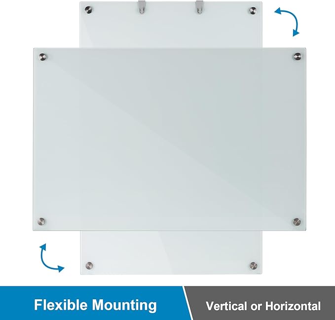 Glass Dry Erase Board, 48 x 36 Inches Magnetic Glass Whiteboard - Image 5