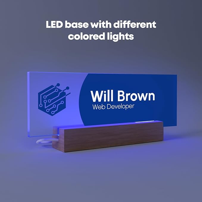 EGD Acrylic Desk Name Plate Personalized - Image 6