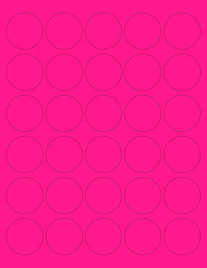 NextDayLabels - 8-1/2 x 11" Neon Color High Light Fluorescent Labels by NextDayLabels