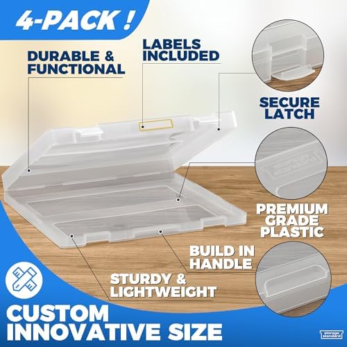 art & craft organizer storage case - semi showing dimensions
