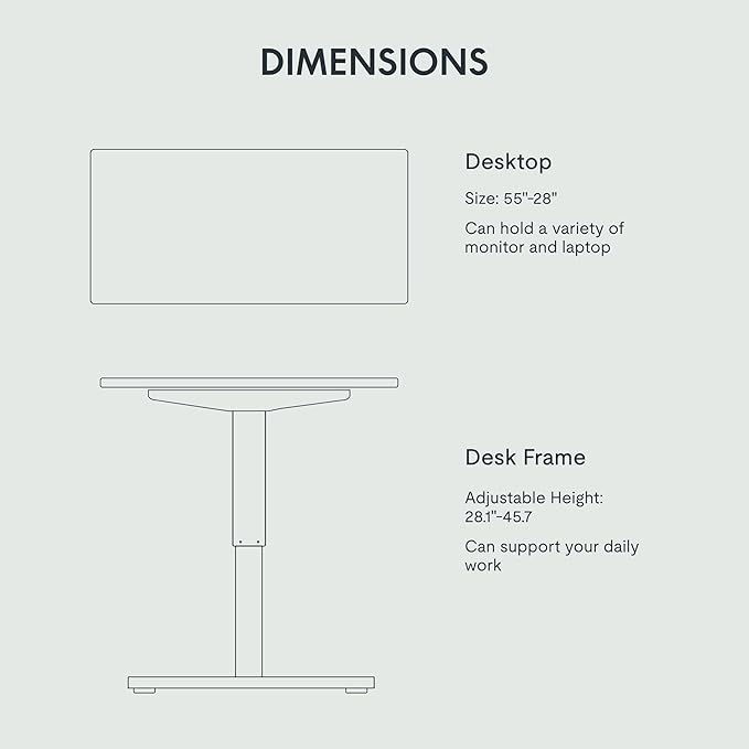 FLEXISPOT EN1 One-Piece Standing Desk - Image 7