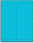 NextDayLabels - 8-1/2 x 11 Neon Color High Light Fluorescent Labels by NextDayLabels