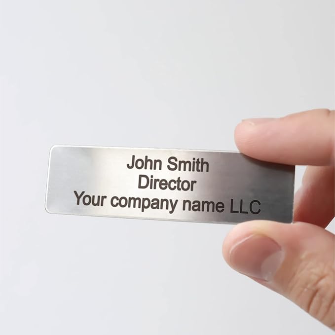 Custom Engraved Name Tag Badges Identification Personalized - Image 5