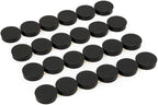 Bullseye Office 24 Round Black Fridge Magnets, Button Shaped, Small Colorful by BullseyeOffice