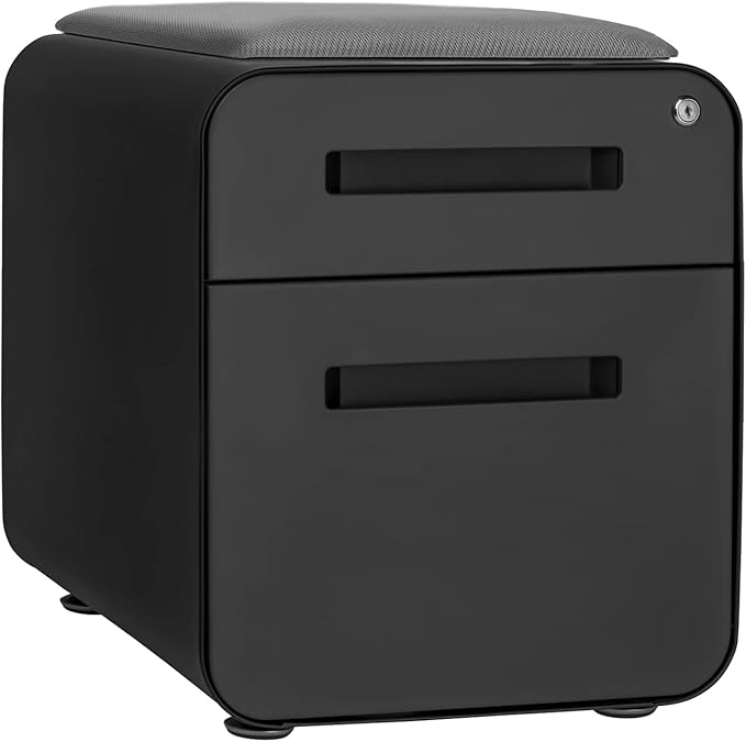 Laura Davidson Furniture STOCKPILE Mini Seated 2 Drawer Mobile File Cabinet - Image 5