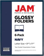 JAM PAPER Laminated Two Pocket Glossy School Folders - Image 6