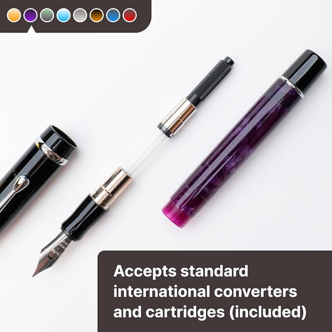 Conklin Duragraph Fountain Pen Purple Nights - Image 5