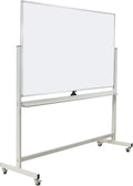Max-officoo 60"x40" Mobile Whiteboard Double-Sided Magnetic Large Dry Erase by Unknown