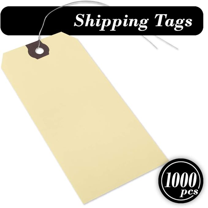 INNOVART Shipping Tags Double Wired 3 3/4" x 1 7/8", Manila Wire Tag - Image 9